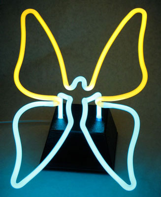 neon butterfly