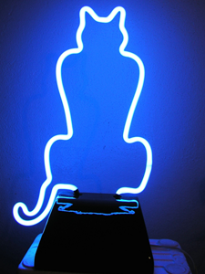 cat neon art