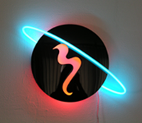 planet neon art