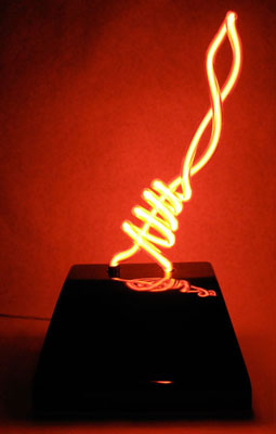 red neon squiggle